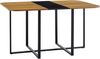 Zweifarbiger MDF‑Esstisch in Schwarz und Naturholz – Ideal für modern‑minimalistische und industrielle Stile Bild 2