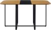 Zweifarbiger MDF‑Esstisch in Schwarz und Naturholz – Ideal für modern‑minimalistische und industrielle Stile Bild 4