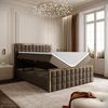 Lookway Boxspringbett ISADORA II GOLD mit zwei Bettkästen für Bettwäsche (Boxspringbett mit Topper), Breite: 140/160/180x200 Bild 2