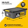 MONZANA® 2x Aufbewahrungsbox mit Deckel 30L Kunststoff Bild 2