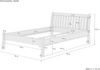 Seniorenkieferbett Doppelbett 140x200 cm geschwungen massiv natur V-60. 61-14 Bild 3
