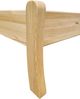 Seniorenkieferbett Doppelbett 140x200 cm geschwungen massiv natur V-60. 61-14 Bild 5