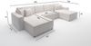 Wohnlandschaft Schlafsofa Sofa CONOR PREMIUM Stoff Poso Schwarz Bild 4