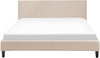 Polsterbett 'FITOU' Beige 160x200 cm Stoff Leinenoptik Bild 5