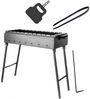 BIG-PAN Grillbesteck-Set Klappbar Mangal für 11 Spieße 70cm Grillfächer Bild 5
