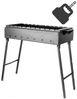 BIG-PAN Grillbesteck-Set Klappbar Mangal für 11 Spieße 70cm Grillfächer Bild 3