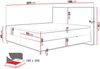 Boxspringbett Lorenka Cord, Beige, 180x200 cm Bild 4