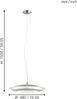 Eglo 98044 LED Pendelleuchte MONEVA-C nickel-matt weiß Ø48,5cm H:150cm dimmbar mit Connect Funktion Bild 3