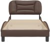 vidaXL Bettgestell ohne Matratze "Hvar" Braun 80x200 cm Kunstleder 3207962 Bild 4