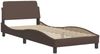 vidaXL Bettgestell ohne Matratze "Hvar" Braun 80x200 cm Kunstleder 3207962 Bild 5