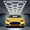 Barberpub Hexagon LED Garage Light, 68970LM 6500K Hexagon LED Beleuchtung für Werkstatt, Friseursalon, 14 Grid, LP004N/dimmbar, PVC-Rahmen Bild 2