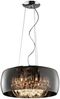 Kristall Pendelleuchte VAPORE Glas Chrom verspiegelt & Rauchglas Optik, Ø 50cm Bild 2