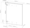 Küchenfront R-Line Weiß Hochglanz 44.6 x 59 cm Möbelfront für den Hängeschrank Vicco Bild 2
