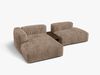 Micadoni Ecksofa Martina 2-Sitzer mit Couchtisch Links Kord Eichel Bild 3