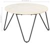 vidaXL Couchtisch Weiß 65x65x42 cm Echtstein in Marmoroptik 286446 Bild 4