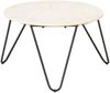 vidaXL Couchtisch Weiß 65x65x42 cm Echtstein in Marmoroptik 286446 Bild 5