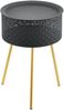 Beistelltisch Forshaga Schwarz-Gold 50x35cm [en. casa] Bild 3
