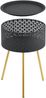 Beistelltisch Forshaga Schwarz-Gold 50x35cm [en. casa] Bild 4
