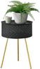 Beistelltisch Forshaga Schwarz-Gold 50x35cm [en. casa] Bild 2