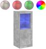 vidaXL Sideboard mit LED-Leuchten Betongrau 41x37x100 cm 836647 Bild 2