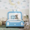 vidaXL Kinderbettgestell mit Kopfteil mit Kopfteil Blau 90 x 190 cm PU 42011094 Bild 3