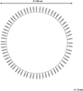 Teppich Baumwolle hellbeige ⌀ 140 cm Fransen HORASAN Bild 2