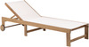 Beliani 'PEDESINA' Sonnenliege, Akazienholz beige, 66x192x33-85 cm Bild 5