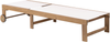 Beliani 'PEDESINA' Sonnenliege, Akazienholz beige, 66x192x33-85 cm Bild 4