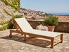 Beliani 'PEDESINA' Sonnenliege, Akazienholz beige, 66x192x33-85 cm Bild 3
