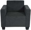 Modular Sessel Loungesessel mit Ottomane Lyon, Stoff/Textil ~ anthrazit-grau Bild 4