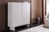 riess-ambiente Highboard SAVOY 130cm kaschmir weiß – Marmor-Optik, Keramik-Platte, 3D-Front (Einzelartikel, 1 St), Stauraum-Möbel mit edlem Materialmix – ideal für moderne Wohnzimmer Bild 4