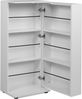 Finori Satos 02B Kommode / Schuhschrank, weiß | Schuhschrank für Flur | Maß: B x H x T ca. 50 x 110 x 34 cm | Schuhschrank mit Platz für bis zu 12 Paar Schuhe 1 Tür mit wechselbarem Türanschlag und 2 Einlegeböden und 3 Kunststoffstangen zur Schuhfixierung Kor... Bild 4