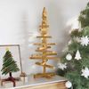 vidaXL Holz Weihnachtsbaum mit Ständer Braun 90 cm Massivholz Kiefer 42016698 Bild 3