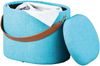 Hocker DILIA, Stoff blau Bild 3