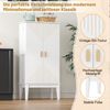 120X59X30cm Küchenschrank, Schrank, Sideboard, geräumiger 2-Tür-Aufbewahrungsschrank mit Türablage, Vintage-Stil Aufbewahrungsschrank – geeignet für Küche, Esszimmer, Wohnzimmer und Flur Bild 4