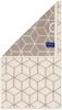 Villeroy & Boch Gästetuch, 3er Pack - Carré, Walkfrottier, gemustert, Handtuch, Baumwolle Creme/Taupe 30x50 cm Bild 2