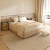 CASARIA® Nachttisch mit Schubladen & Beleuchtung Holz Grau Bild 5