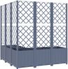 vidaXL Pflanzkübel mit Rankgitter Blaugrau 120x120x136 cm PP 318257 Bild 5