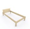Pfostenbett "metallarm" Fichte Holzbett "Daybett" 100 x 210cm 38cm Einzelbett Bild 1