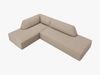 Micadoni Ecksofa Ruby 4-Sitzer Links Strukturierter Stoff Ottawa Dunkelbeige Bild 3