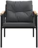 vidaXL Gartenstühle mit Kissen 2 Stk. Schwarz Stahl 4009301 Bild 3