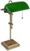 Bankerlampe Tischlampe, grün, messing, höhenverstellbar, H 56 cm Bild 3