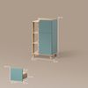 Livinity® Midischrank Marano, Blau-Grau/Sonoma, 50 x 90 cm mit Tür und Schublade (1-St) Bild 2