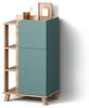 Livinity® Midischrank Marano, Blau-Grau/Sonoma, 50 x 90 cm mit Tür und Schublade (1-St) Bild 4