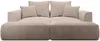 Vente-unique - PINETA Sofa Samt Schokoladenbraun - B 180 cm x H 67 cm x L 230 cm Bild 2