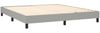 vidaXL Boxspringbett mit Matratze & LED Hellgrau 160x200 cm Stoff 3133325 Bild 5