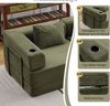 Leawin Sofa Modulares Schlafsofa aus Chenille mit Bettfunktion-Sofas Wohnzimmer, Flexibles Sofa & Bett für Wohnzimmer, Wohnung oder Gästezimmer Bild 4