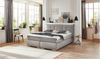 Boxspringbett Ramon / Ray, Stoff, Grau, 208 x 115 x 214 cm Bild 5