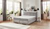 Boxspringbett Ramon / Ray, Stoff, Grau, 208 x 115 x 214 cm Bild 2