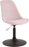 CLP 4er Set Esszimmerstühle Maverick Samt drehbar und stufenlos verstellbar,pink schwarz Bild 2